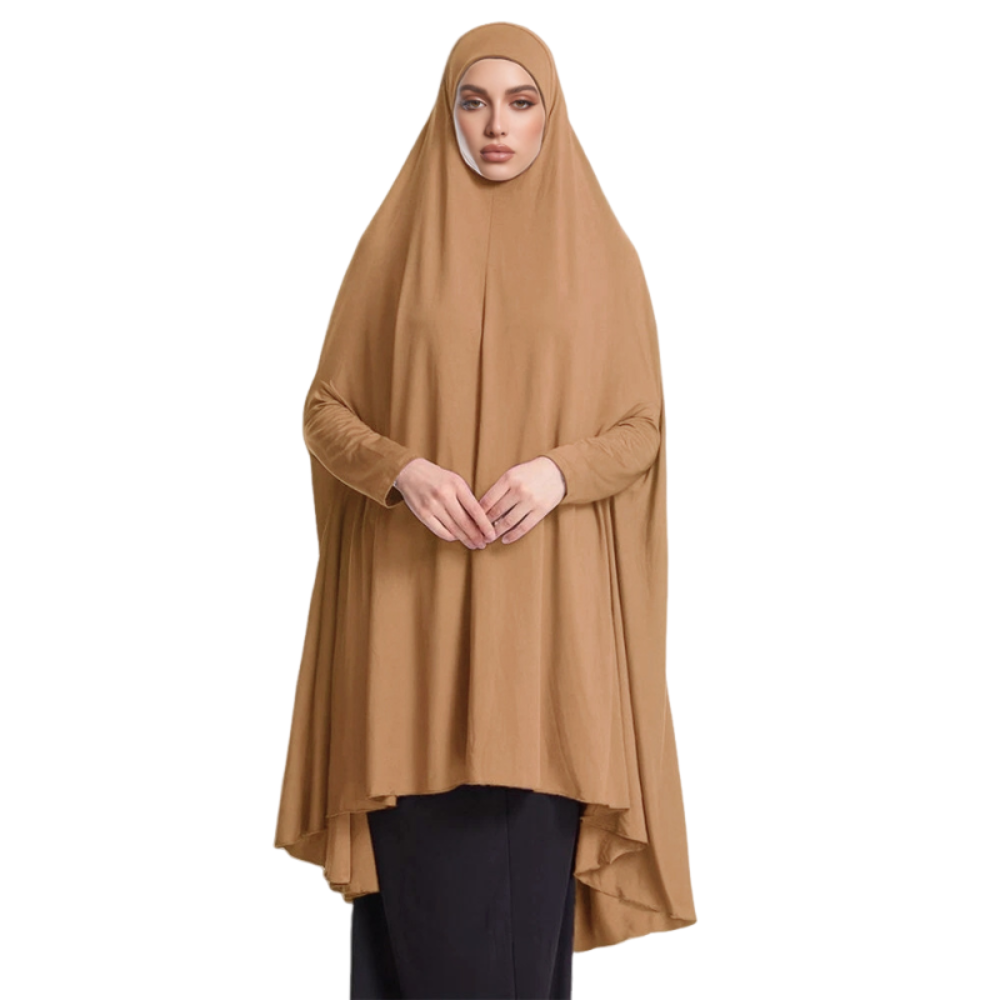 Women Formal Wear Hijab - Caftan Plain Muslim Abayas Modest Wear