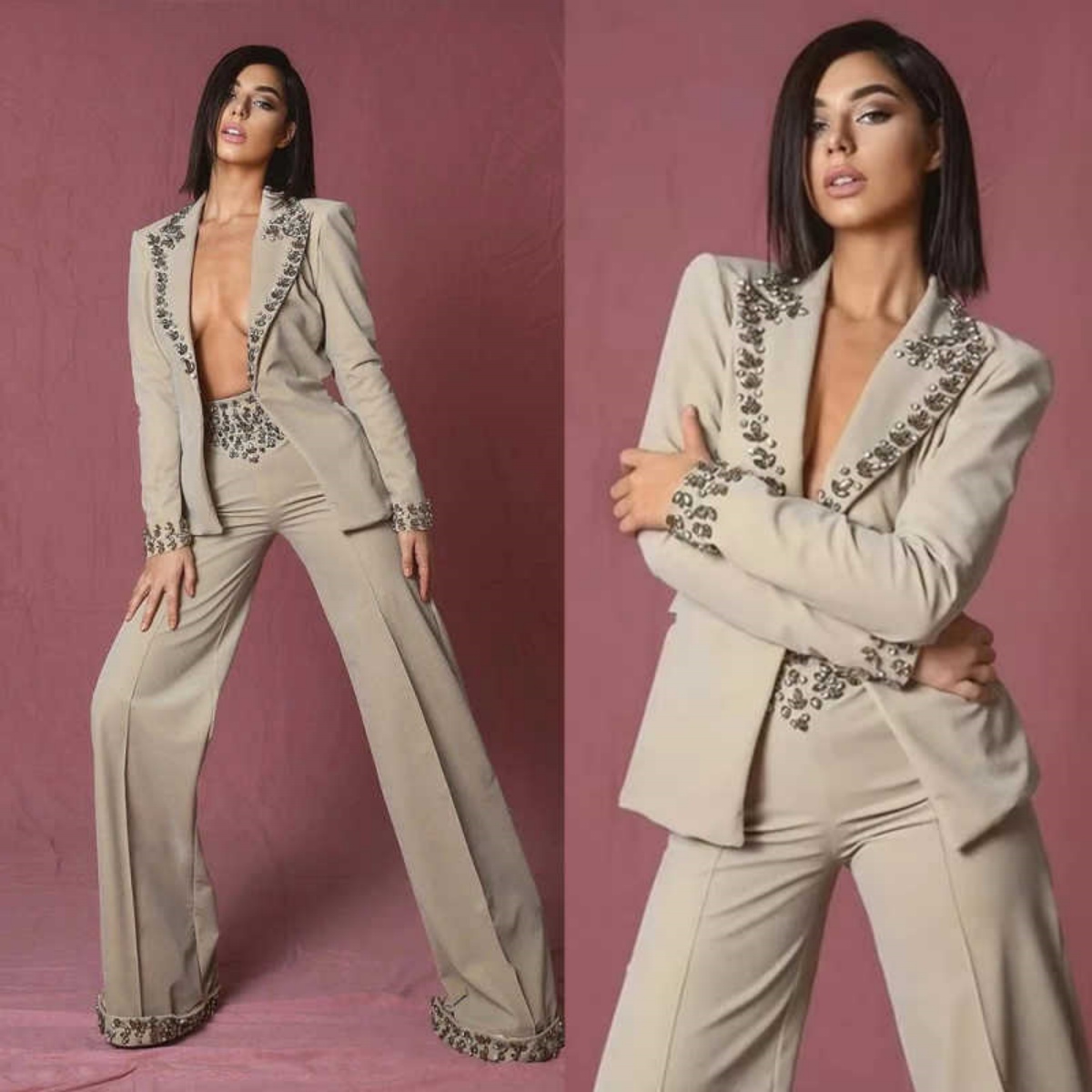 Amazing Rhinestones Women Suit - Women'S Formal Wear Wedding review and price