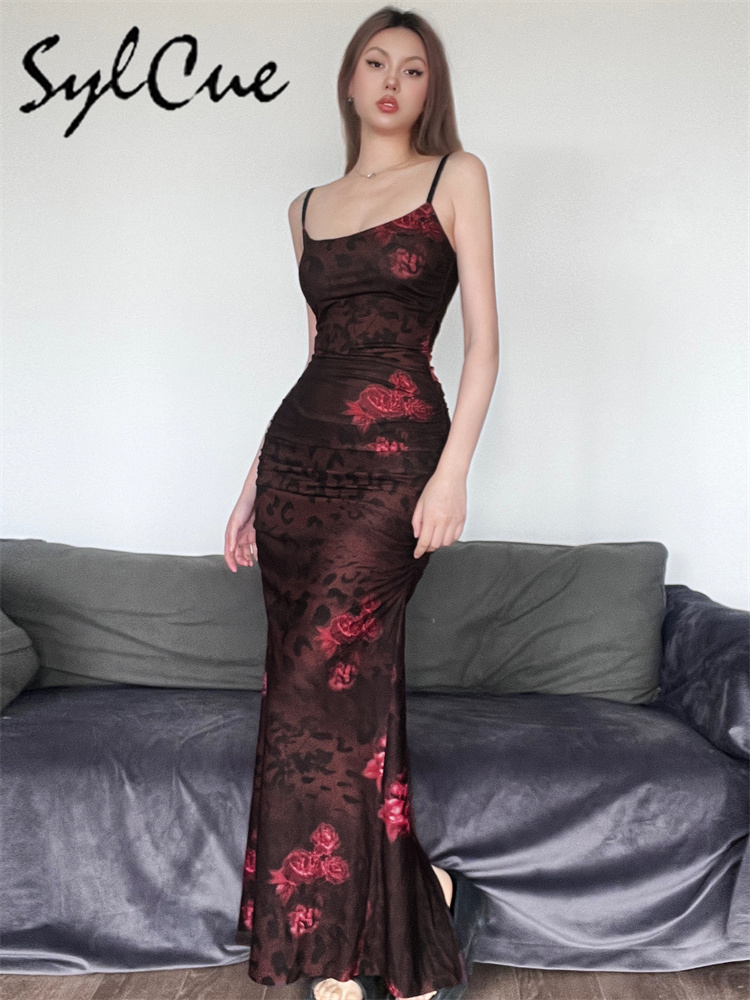 Sylcue Red Printed Design Summ - Women'S Red Formal Wear review and price