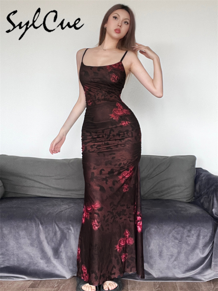 Sylcue Red Printed Design Summ - Women'S Red Formal Wear review and price