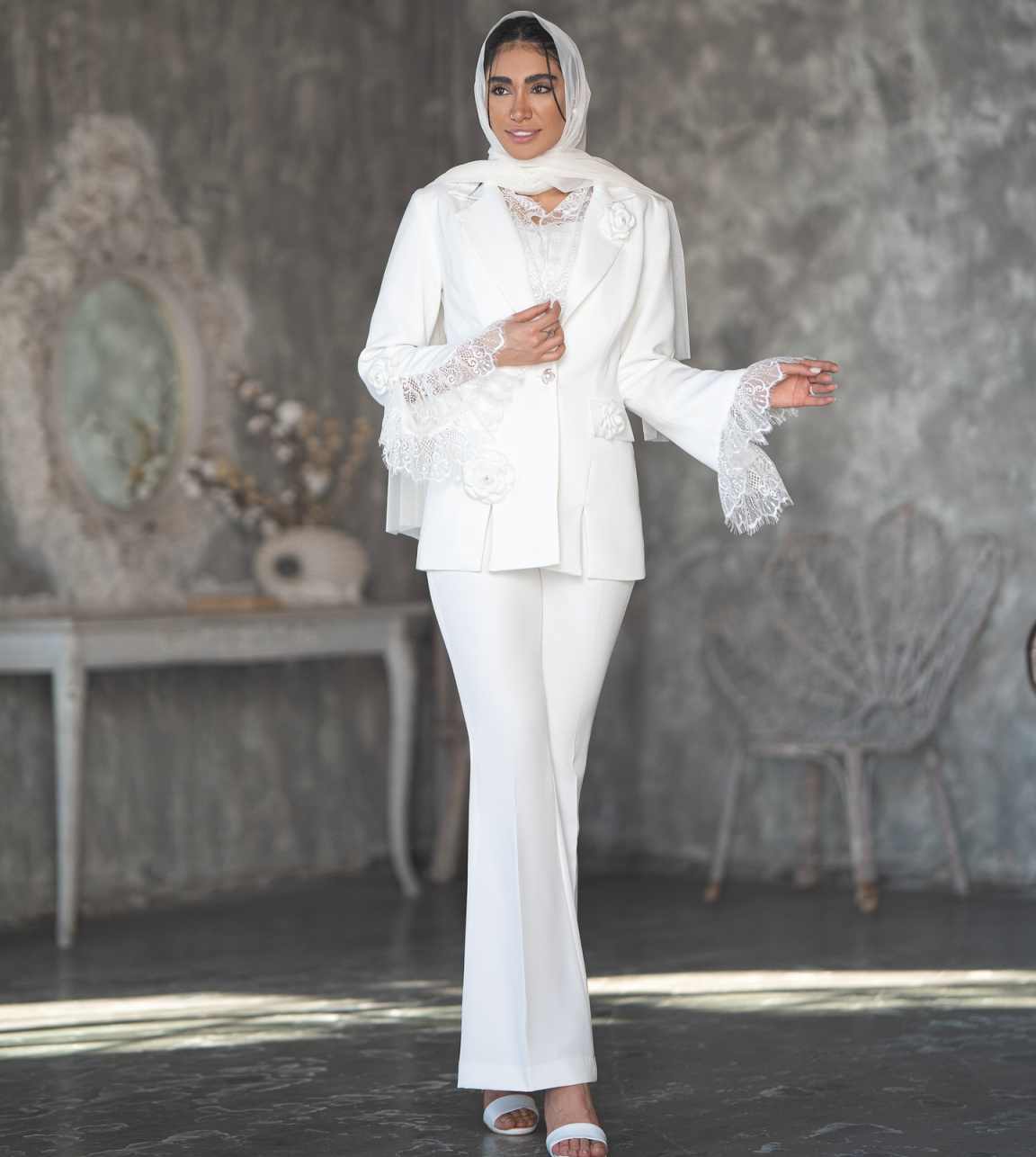 Chic Women Suit Set 3D Appliqu - Women'S Formal Wear For A Wedding Guest review and price