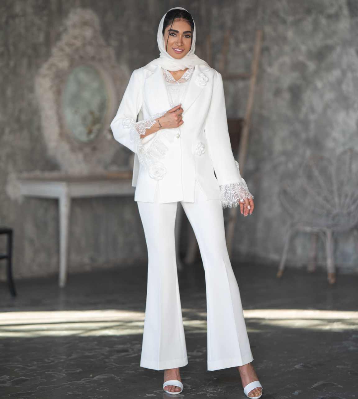 Chic Women Suit Set 3D Appliqu - Women'S Formal Wear For A Wedding Guest review and price