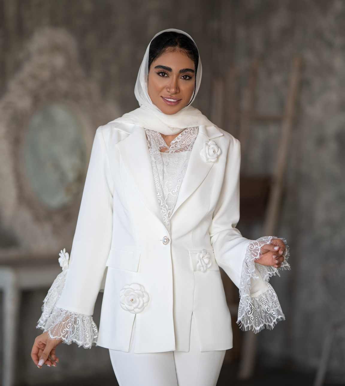 Chic Women Suit Set 3D Appliqu - Women'S Formal Wear For A Wedding Guest review and price